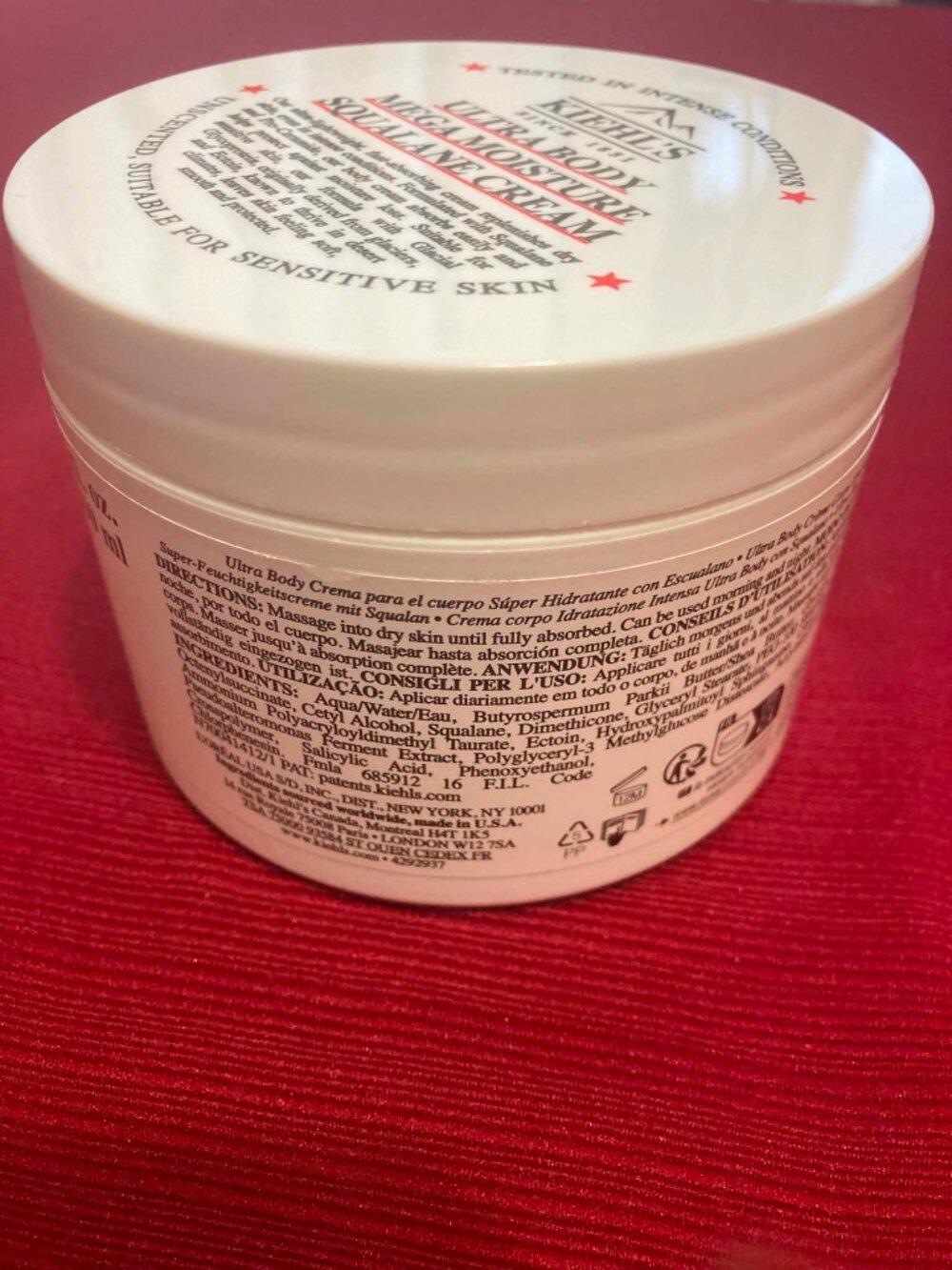 New Sealed Kiehl's Ultra Body Mega Moisture Squalane Cream 8.4oz Full Size - Picture 4 of 14